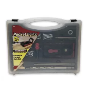 Milescraft PocketJig200 Complete Pocket Hole Kit with Jig, Bit, Screws and  Drivers – VLX Depot