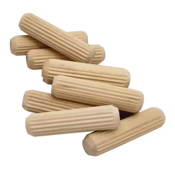 Milescraft Dowel Bucket Fluted Hardwood Dowel Pins (375-Pieces)